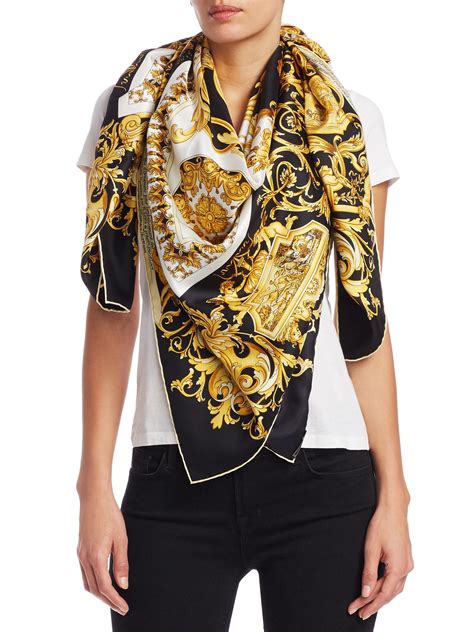 versace gold scarf